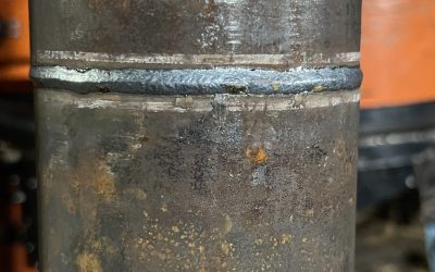 Сварной шов после орбитальной лазерной сварки труб с помощью установки TongWELD